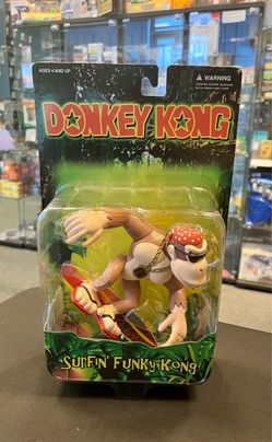 1999 ToySite Nintendo 64 Donkey Kong Surfin Funky Kong Action Figure (Sealed)