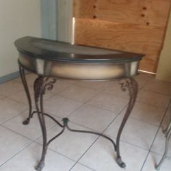 Wood and cast iron end table!!!