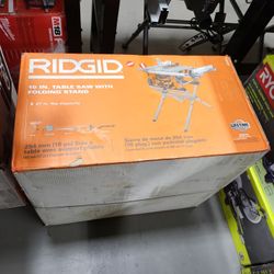 Ridgid 10inch Table Saw With Stand