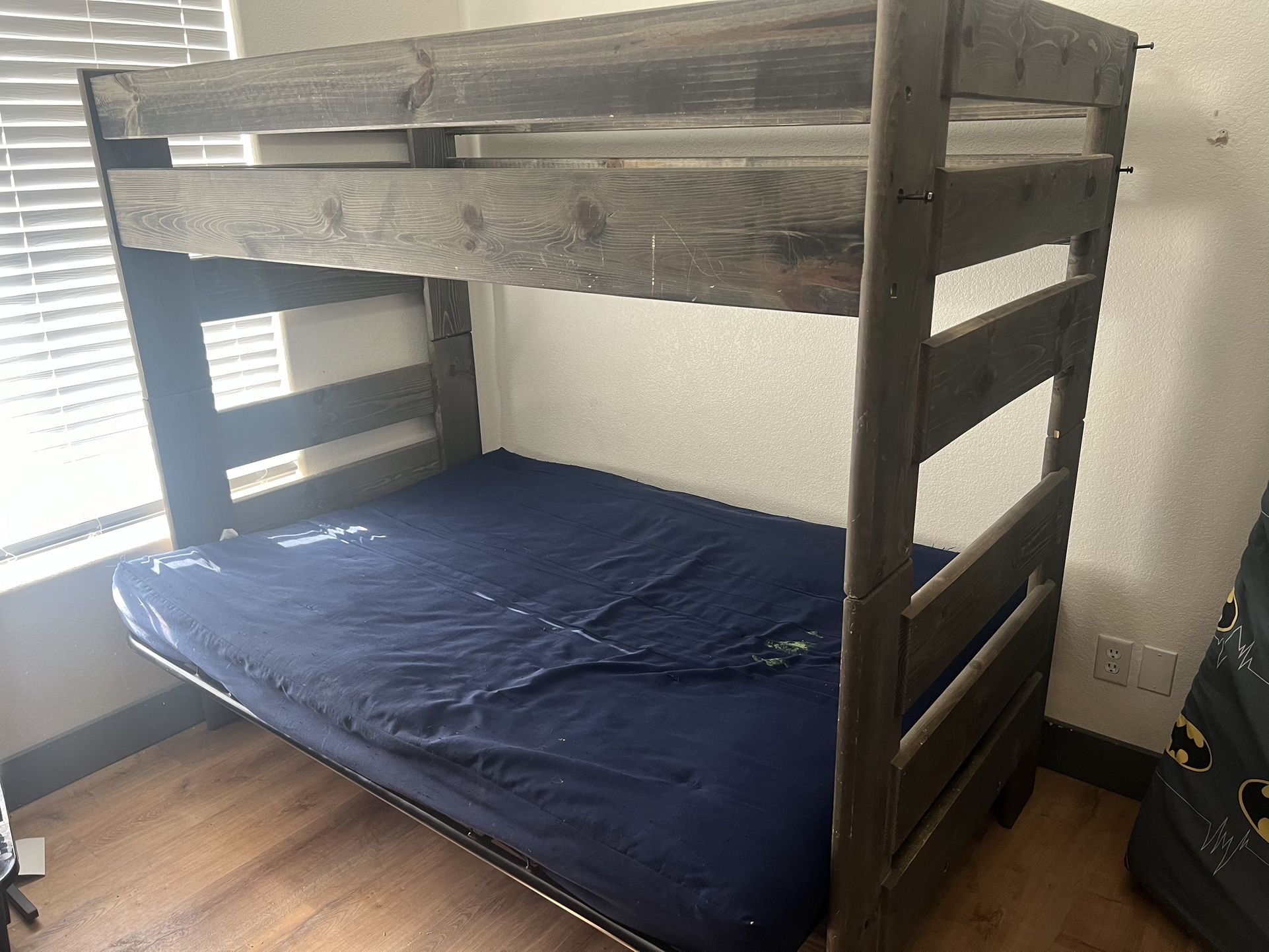 Twin Bunk Bed Over Full Futon