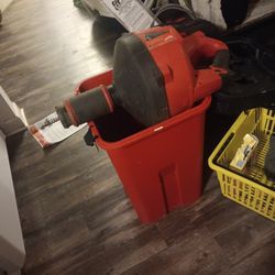 Cordless Milwuakee Power Plumbing Snake W/ Case