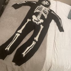 Skeleton Costume Like Size 10/12 Boys