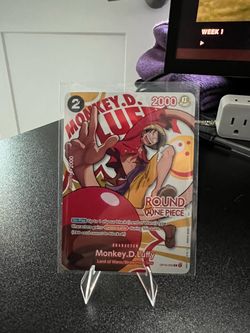 Luffy round 1 card