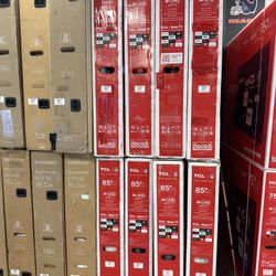 85 Tv Tcl Smart 4K Hdtv $55 Down On Financing Free Delivery 6 Month Warranty