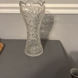 Large Crystal Vase