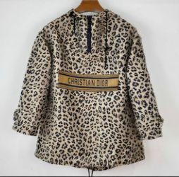 Leopard hooded jacket