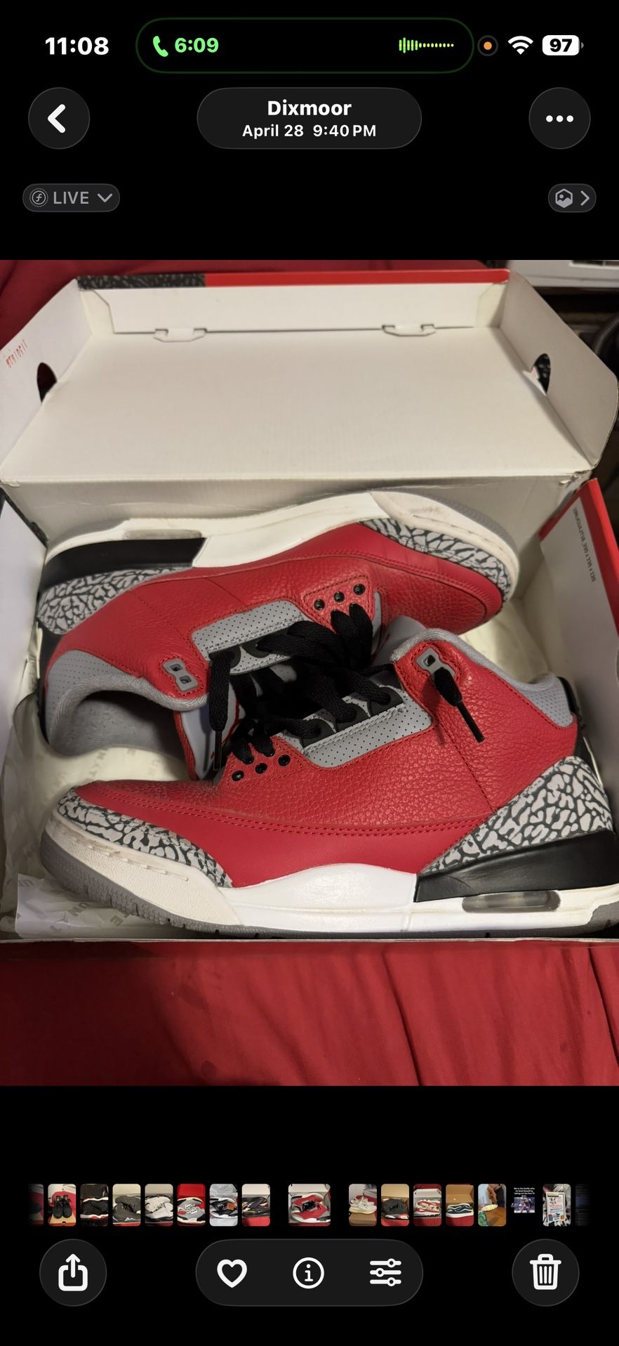 Jordan 3 Size 9.5 Good Condition