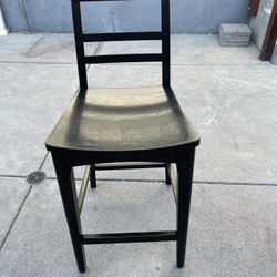 4 Black Bar Stools - $40 Each
