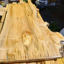 Spalted Maple Table Top Live Edge Finished 