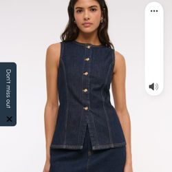 Abercrombie & Fitch Denim Vest