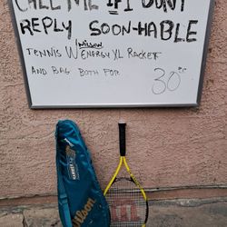 Tennis Racket With Bag