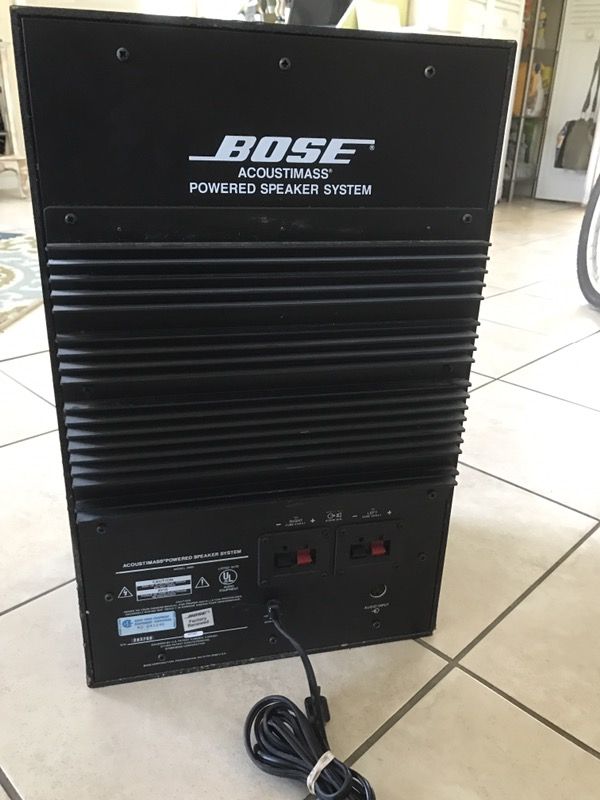 Bose acoustimass hotsell powered speaker system
