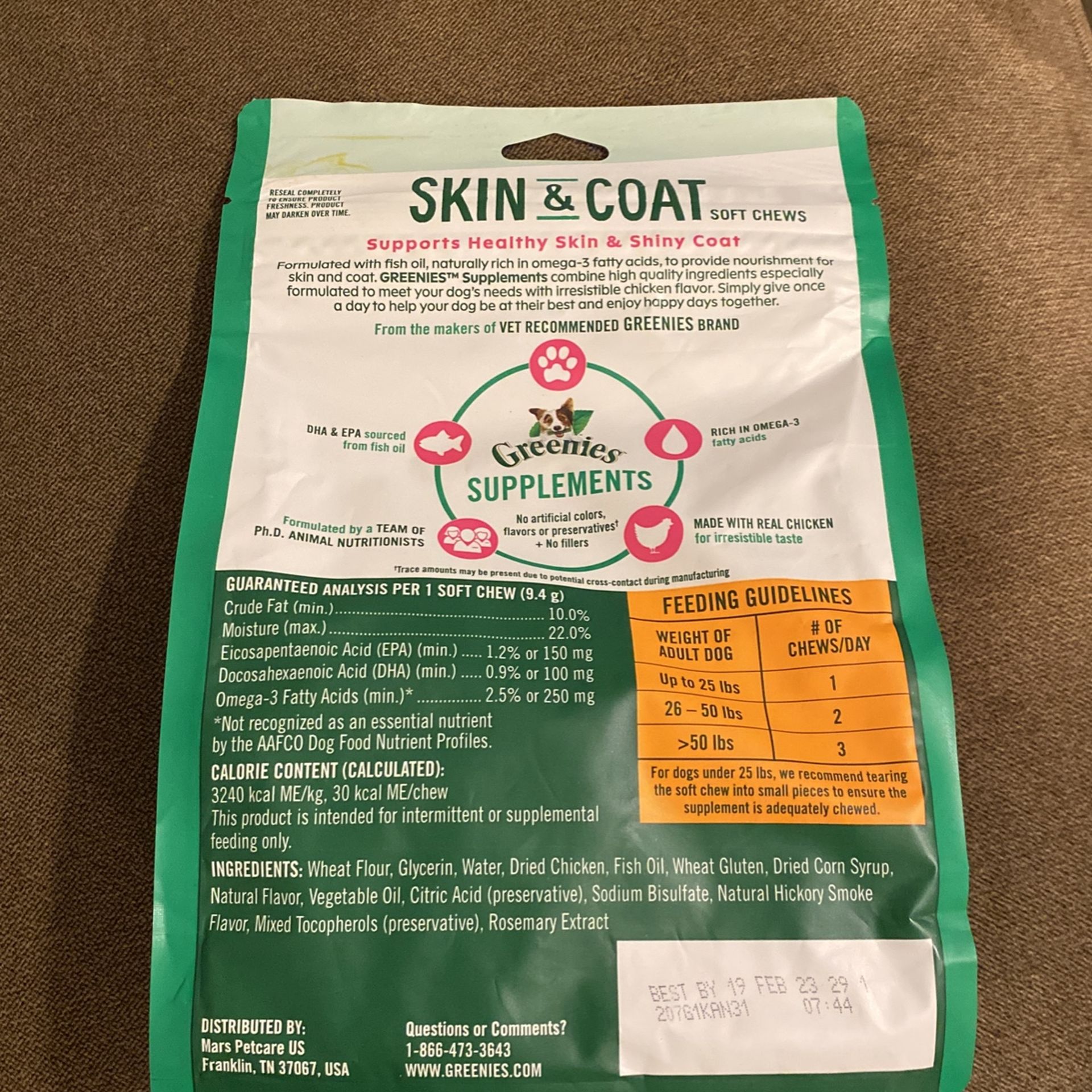greenies supplements for skin and coat