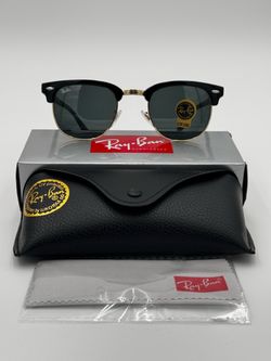 Unisex Black with Gold Sunglasses