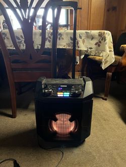 Ion Audio iPA101A Party Boom FX Altavoz recargable con Bluetooth de alta potencia con luces