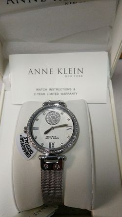 Anne Klein New York Women's Swarovski crystal watch