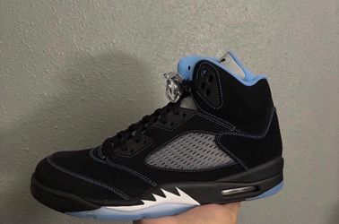 Jordan 5 black university blue size 12