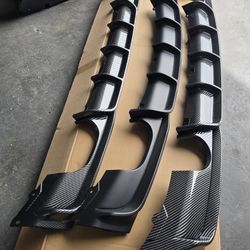 Bmw f30 mtech sport style performance diffuser 12-18 3series 335i 340i 320i 328i 330i  cf print / Matt black