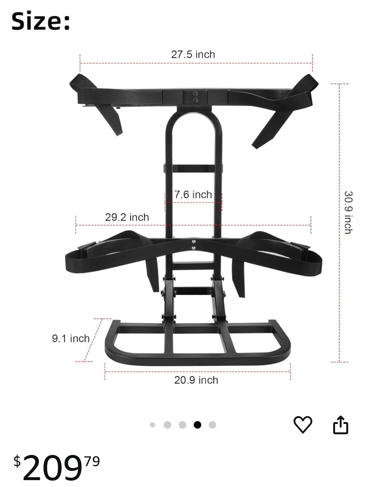 Golf Cart Bag Carrier Attachment