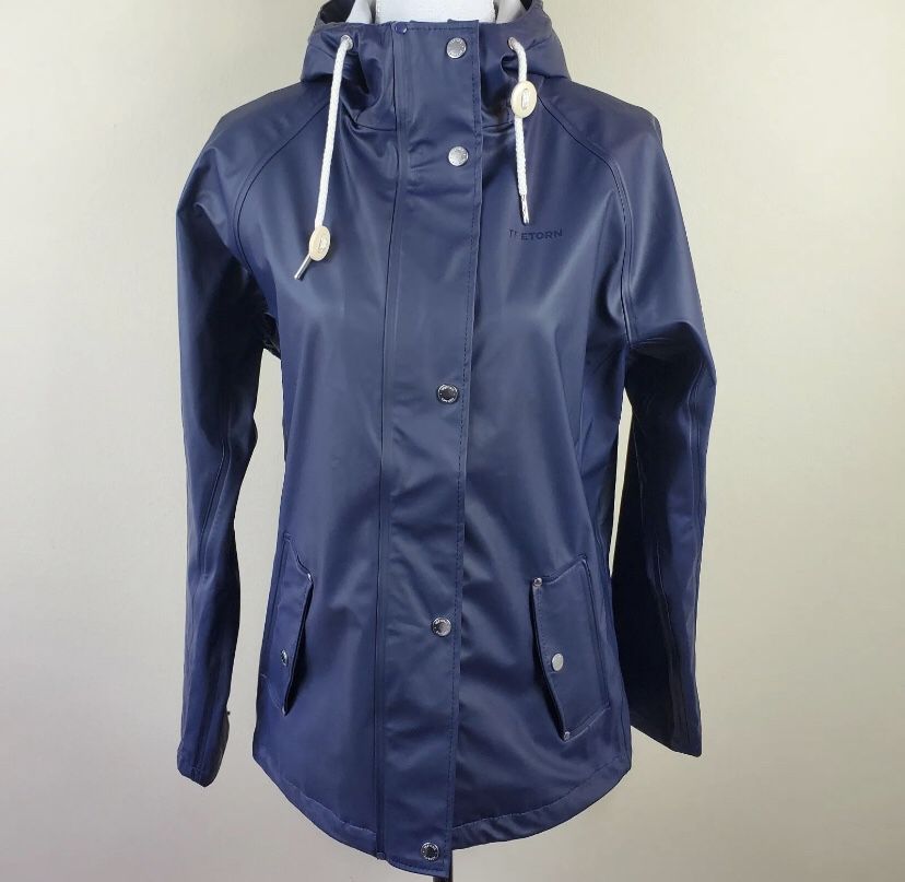 Tretorn Blue Rain Jacket Coat Womens XS