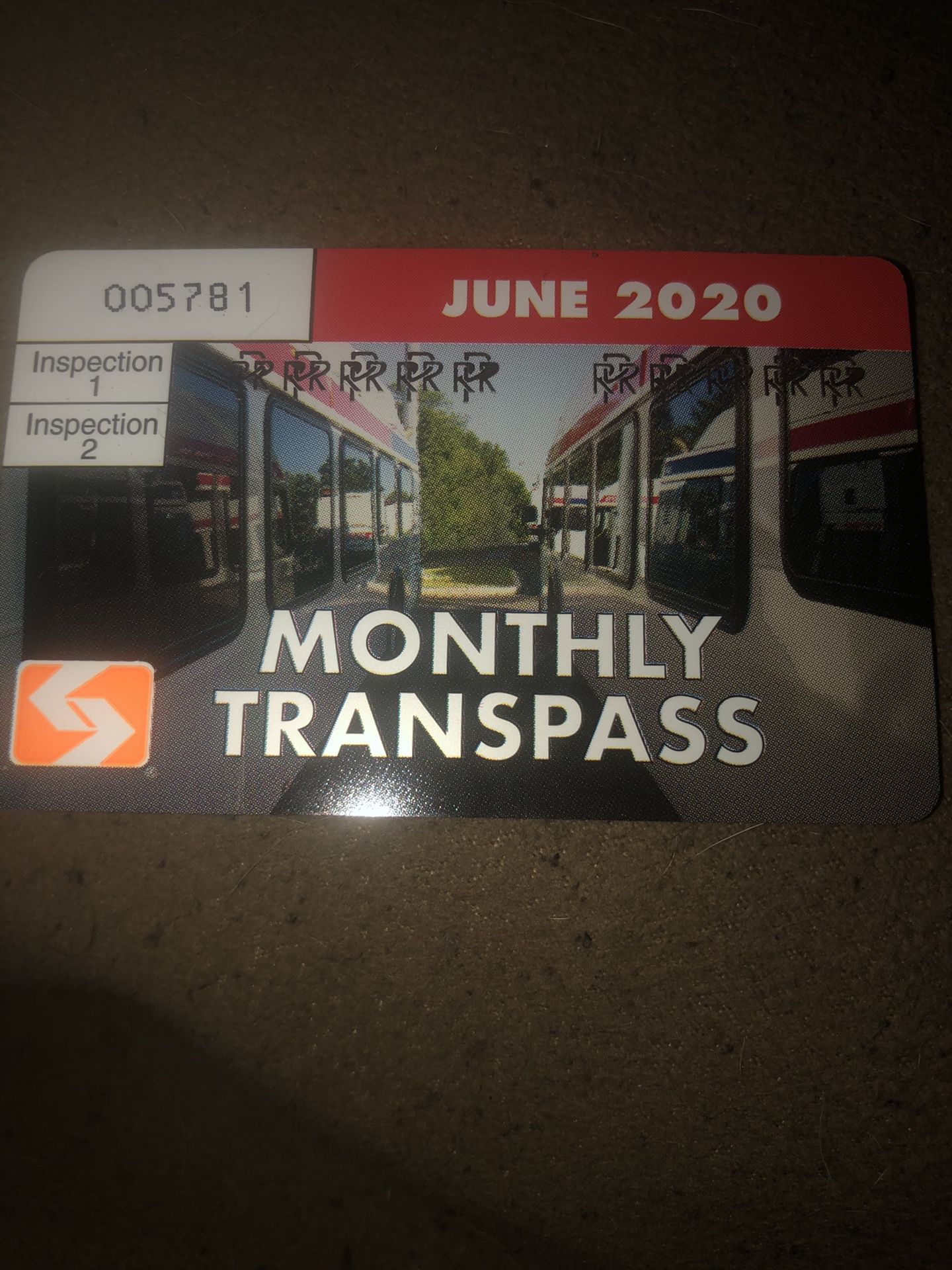 SEPTA MONTLY TRANSPASS FOR JUNE 2020