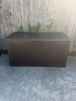 Brown storage bins 63 inches 32 inches x 33 inches