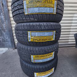 4 NEW TIRES GROUNDSPEED 215/50/17