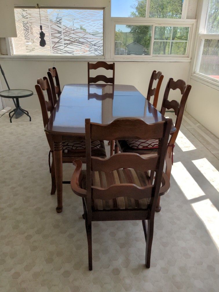 Dining Table Six Chairs