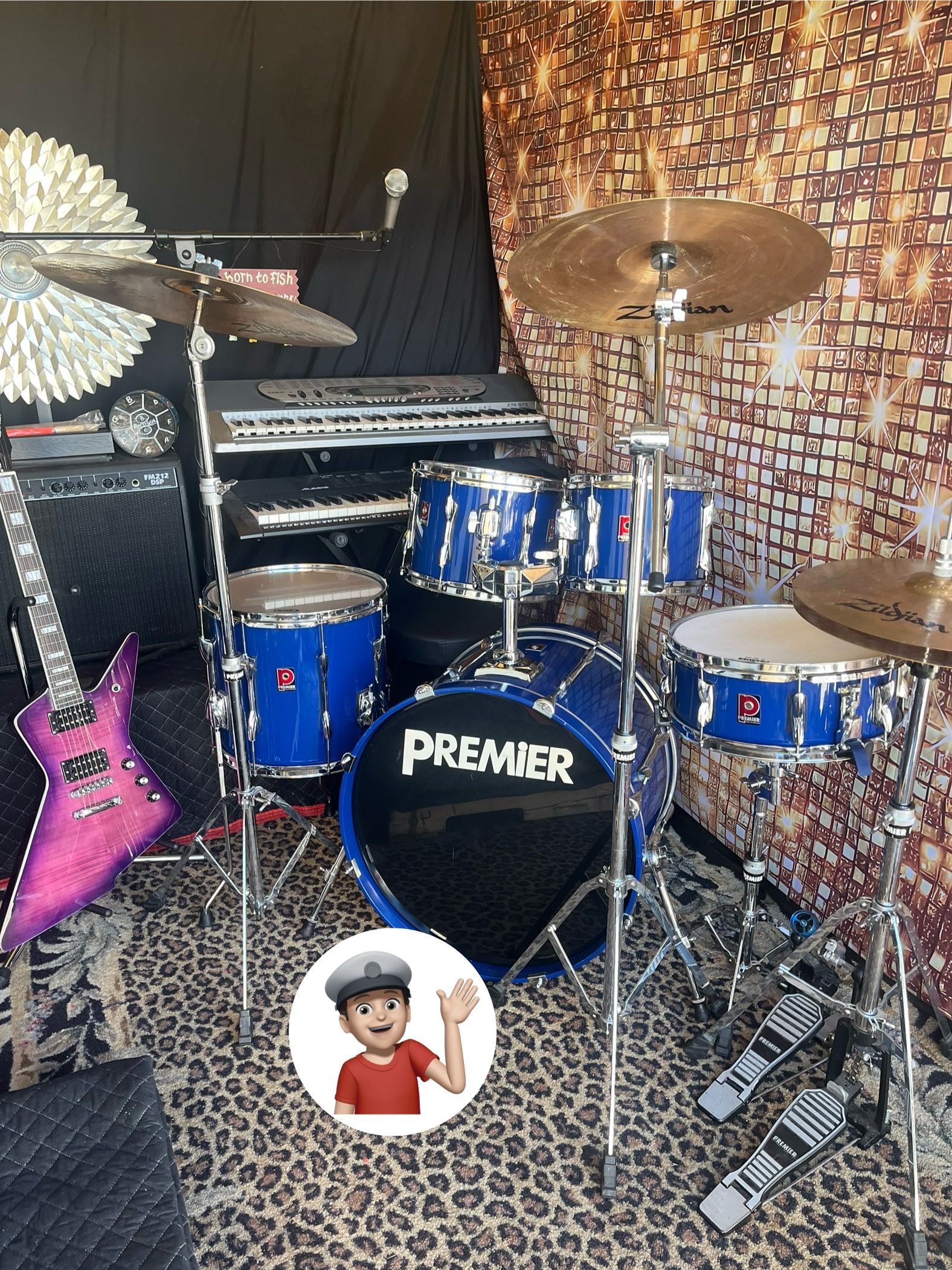 🔥 Premier Drums Set w/Ziljians Drums