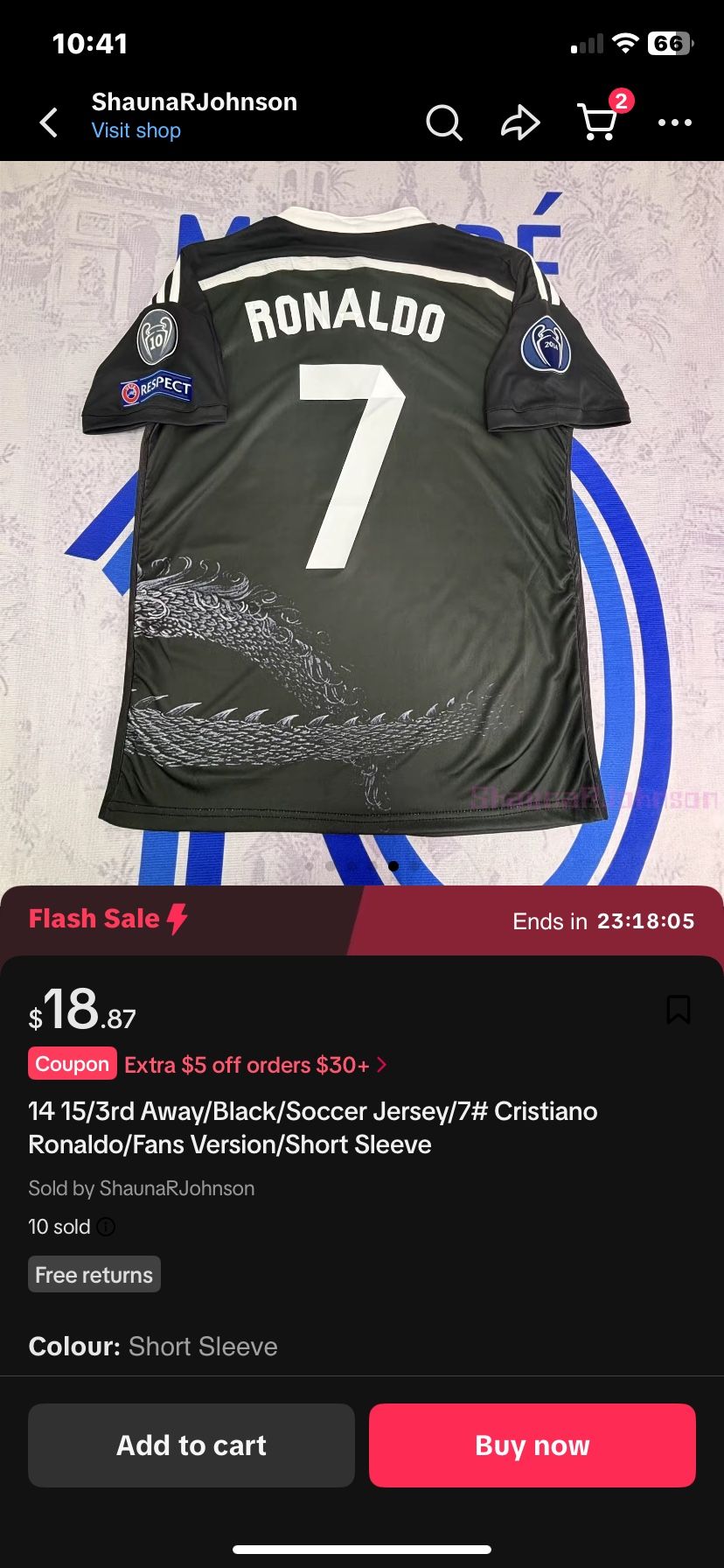 Cristiano Ronaldo #7 short sleeve 