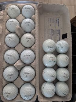 Titleist ProV1 and Taylor Made TPS golfballs
