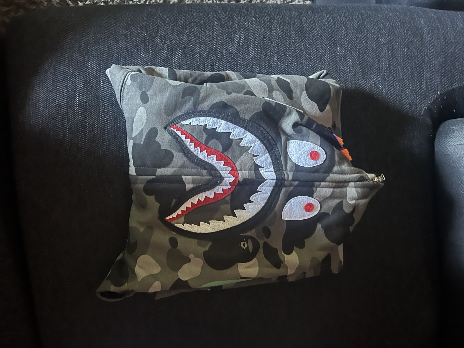 BAPE CAMO SHARK FULL ZIP UP HOODIE TRADES