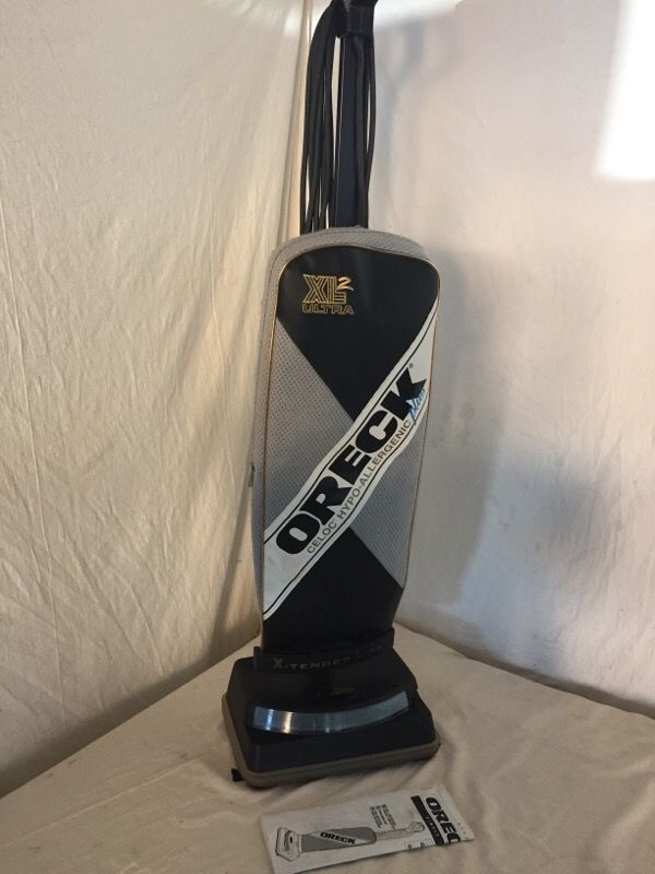 Oreck vacuum store display