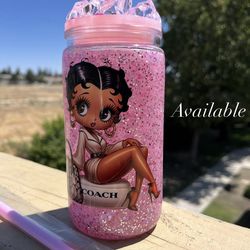 Glitter snow glow Tumblr cup