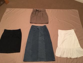 8 Women’s size 6 skirts Gap BCBG Sonoma Anne Klein Old Navy Mossimo Ann Taylor loft
