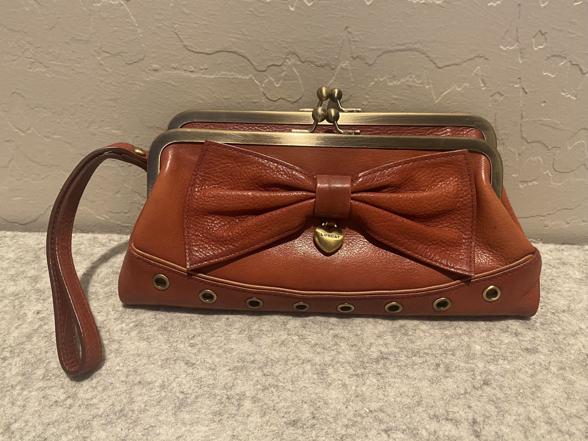 Lovcat Leather Wristlet