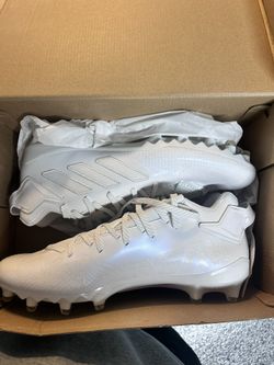 All White Adidas FOOTBALL CLEATS-MEN SIZE 12-BRAND NEW