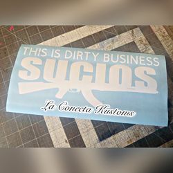 Brand new Sucios vinyl sticker decal.