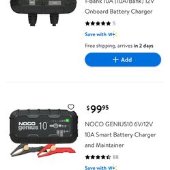 Noco Genius 10 Battery Charger + Maintainer 6v & 12v