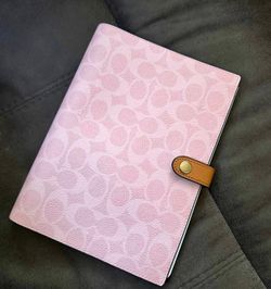Coach powdered pink Notebook