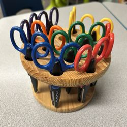 Edger Scissors, Scissor Holder, Set of 11, Arts and Crafts, Classroom, Homeschool 