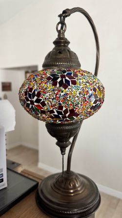 Turkish mosaic table lamp