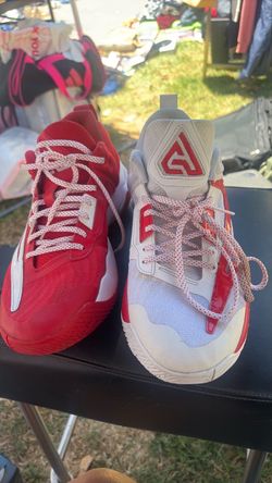 Adidas Basketball Sneakers Red and White