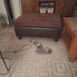 BROWN OTTOMAN 