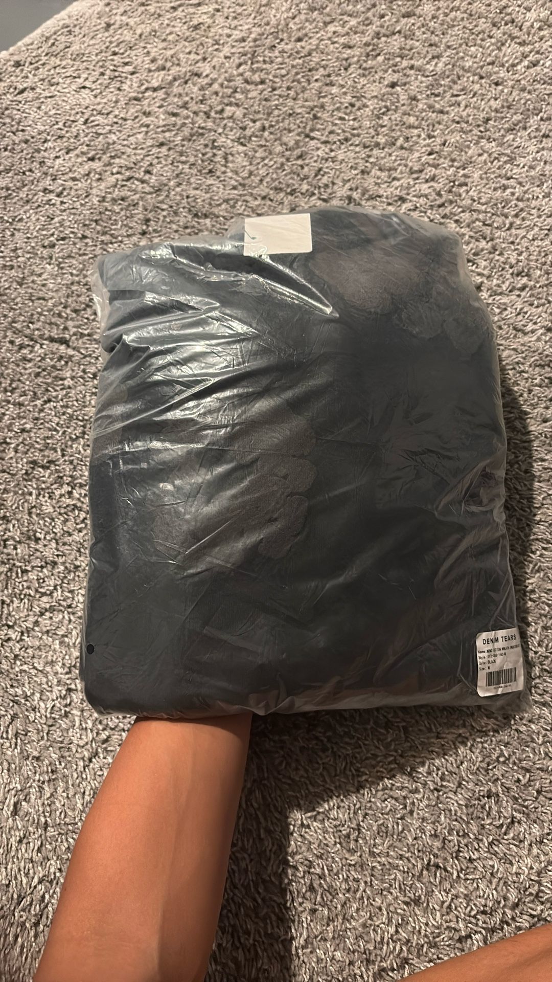 All Black Wreath Denim Tears Sweatshirt MED