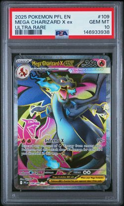 PSA 10 MEGA CHARIZARD X EX!