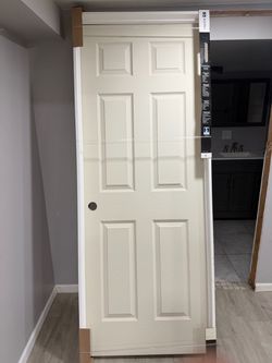 30 in. x 80 in. 6 Panel Colonist Primed Right-Hand