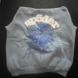 Men’s Sp5der hoodie Sky blue