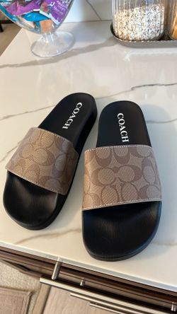 brown Coach slides