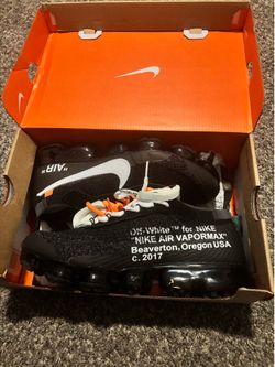 Off white vapor maxes size 10